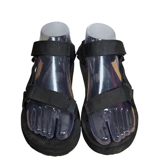 Teva Original Universal Womens Shoes Sandals Size 6 Solid Black Strappy - Picture 2 of 8